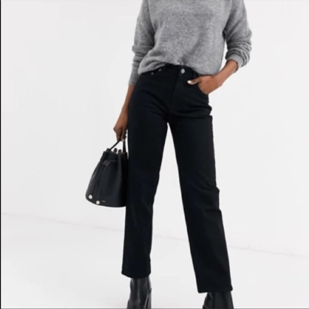 & Other Stories High Waisted Straight Leg Jeans 26